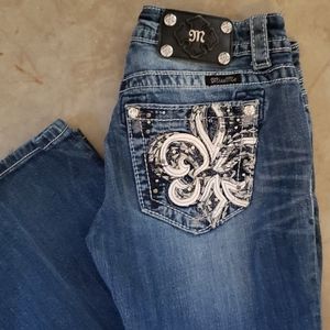 Miss Me boot cut jeans 27 long 34 embellished